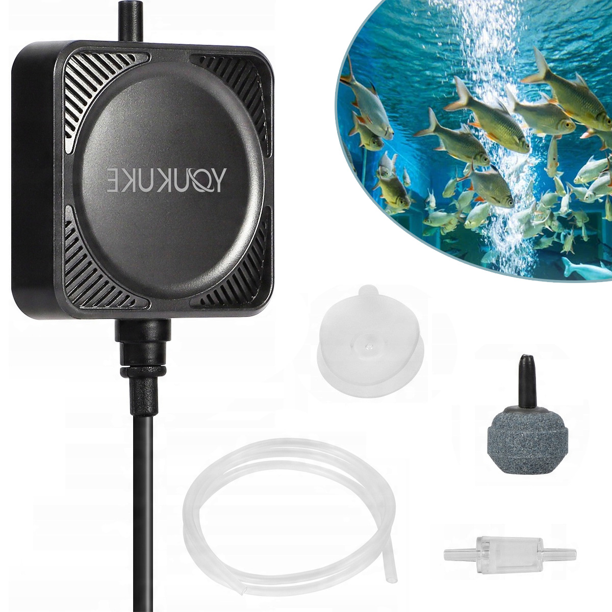 Levně Mini Provzdušňovač Do Akvária 1W Pumpa Na Sklo Voda