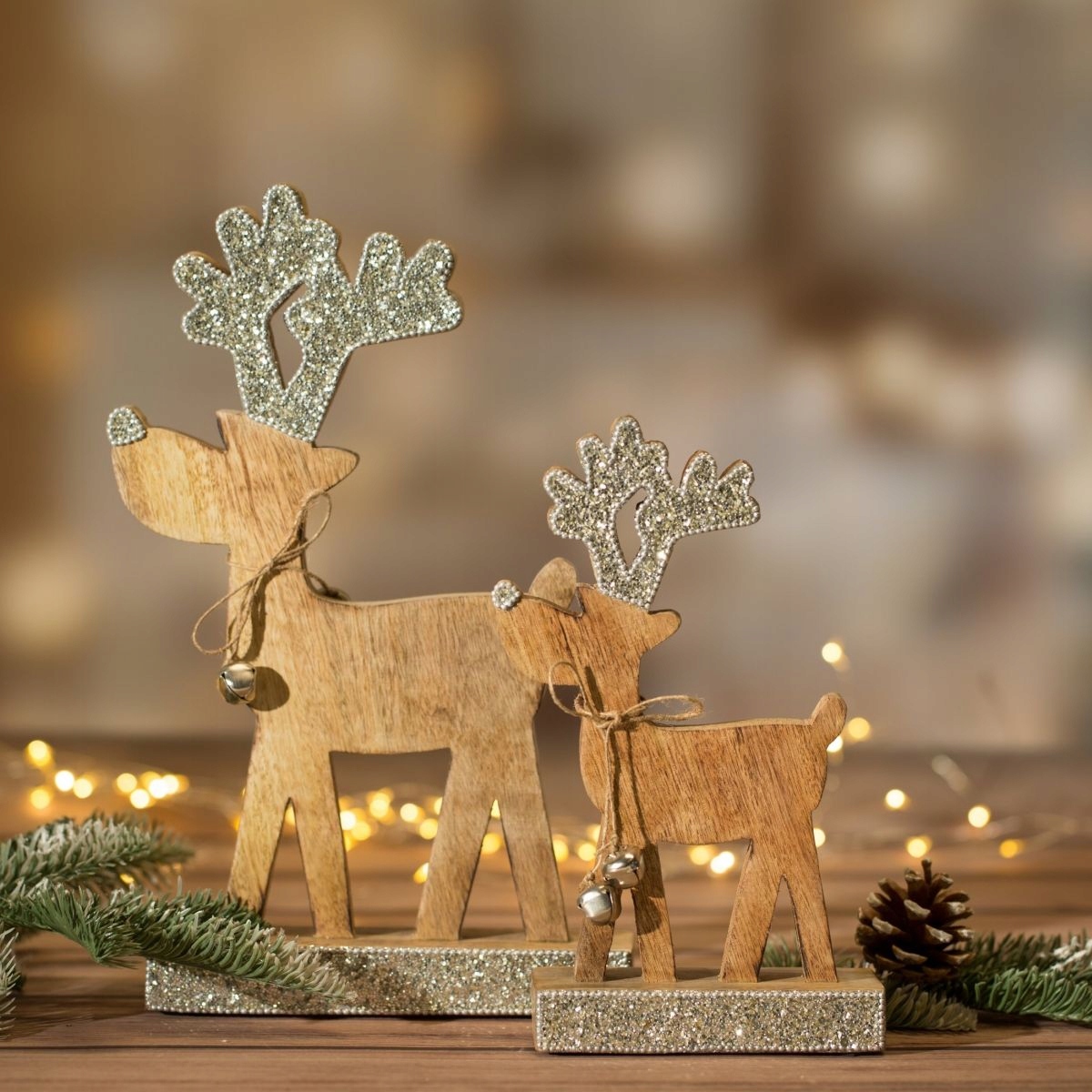 RENIFER FIGURKA NA ŚWIĘTA 30 CM OZDOBA ŚWIĄTECZNA Marka Eurofirany
