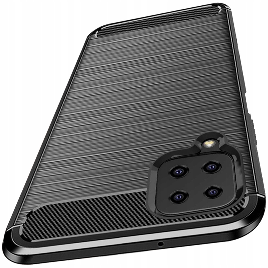 

Etui Pancerne Karbon do Samsung Galaxy A12 + Szkło