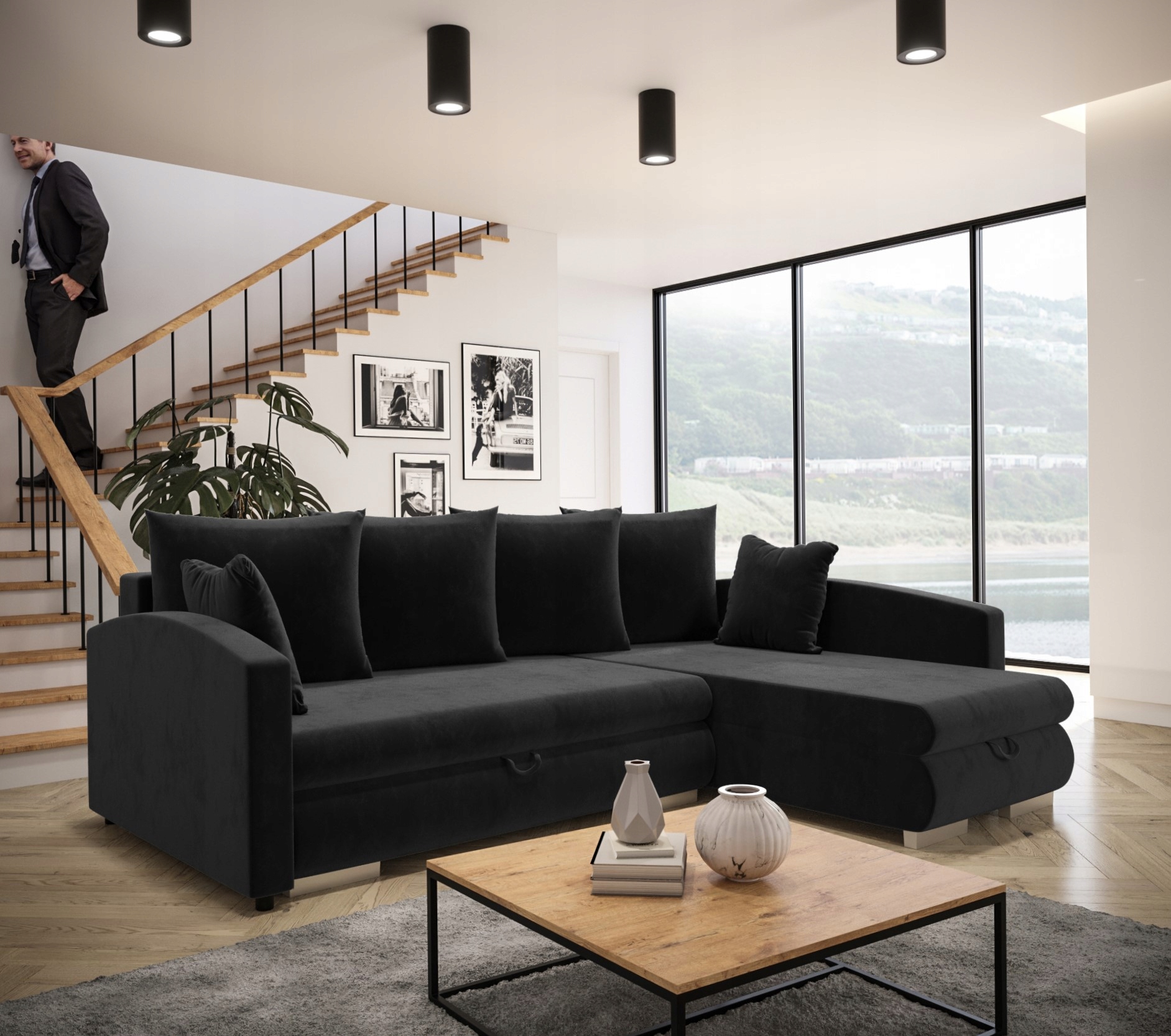 Narożnik Rozkładany Sofa Bonel Dubaj 235 EN Meble