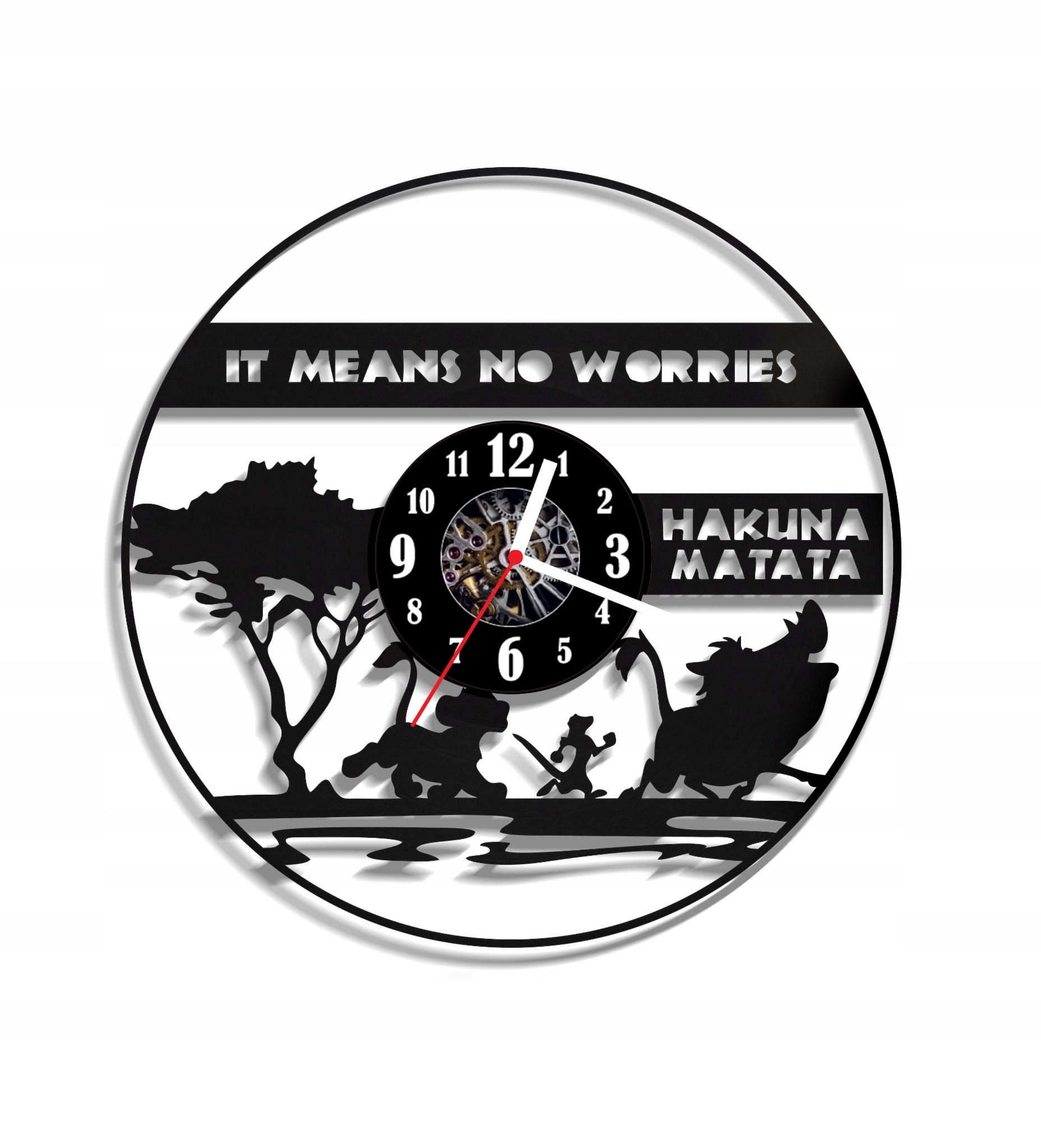 

Zegar Winylowy 30cm Hakuna Matata 21.3