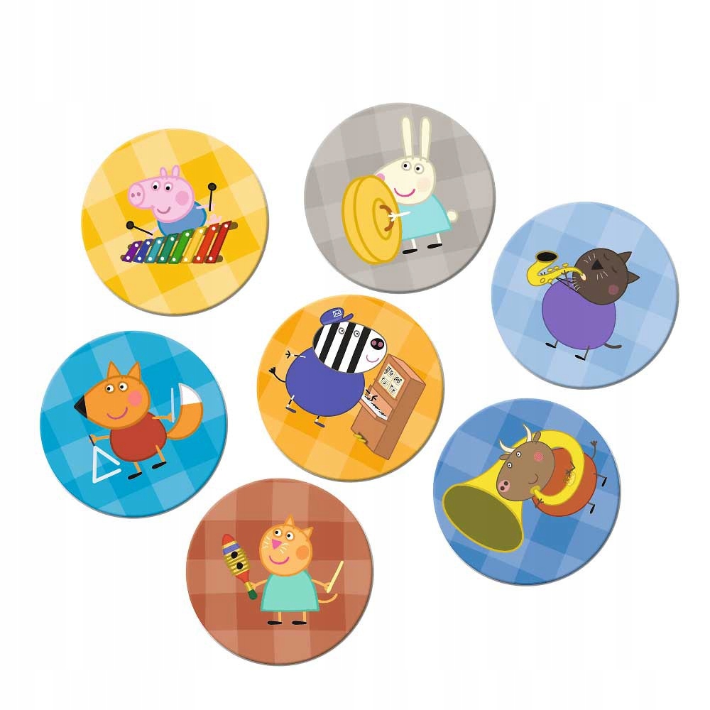 Gra Trefl Memos Pamięć Świnka Peppa Materiał papier