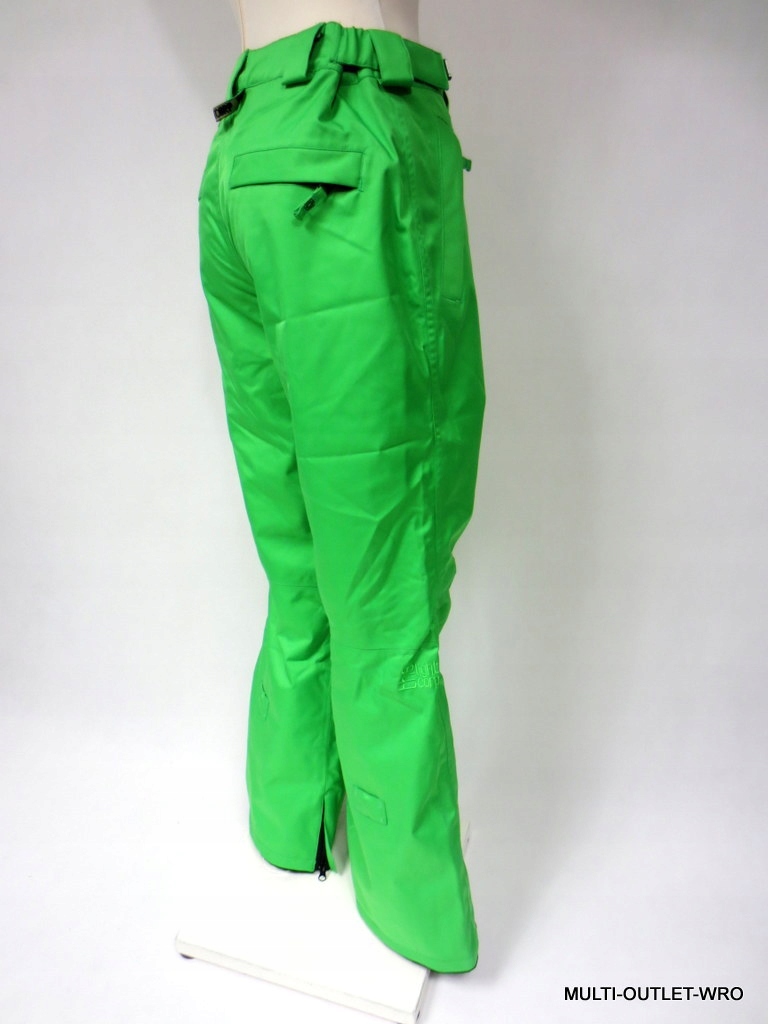 NOWE SPODNIE SNOWBOARDOWE na narty zimowe ocieplane fluo THE LIGHT CORP Kolor zielony