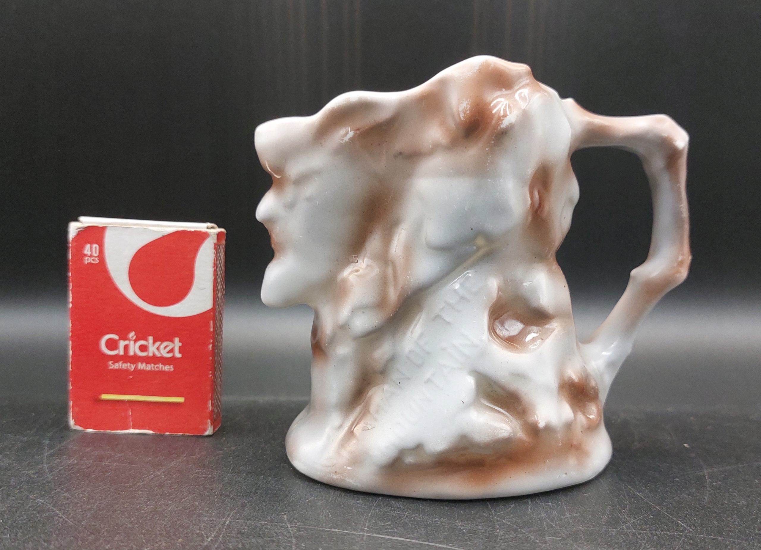 ROYAL TETTAU RZADKI KUBEK MLECZNIK OLD MAN OF THE MOUNTAIN LATA 20-TE