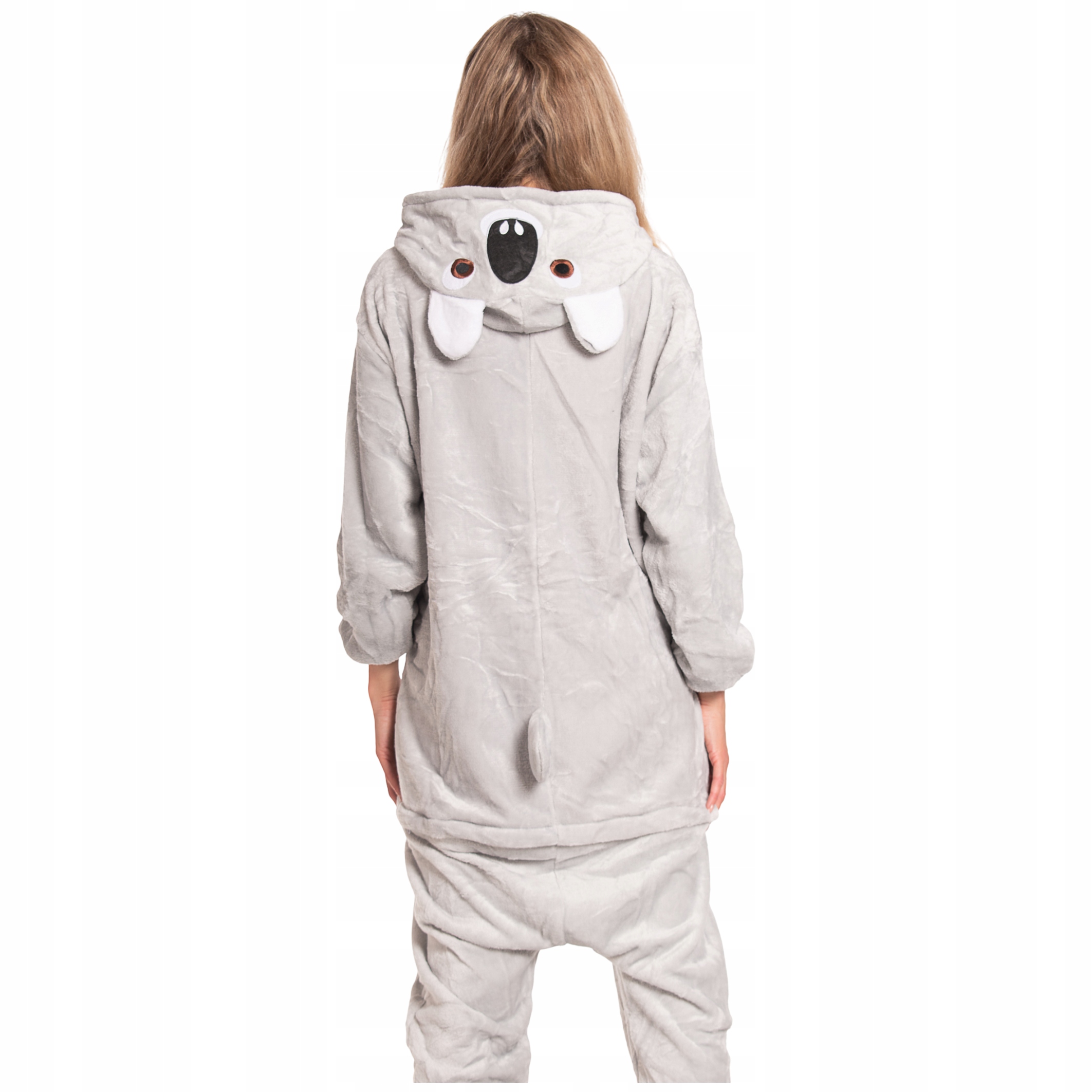 Dámské pyžamo kombinéza Kigurumi kostým Šedá Onesie Koala 175-185 cm XL