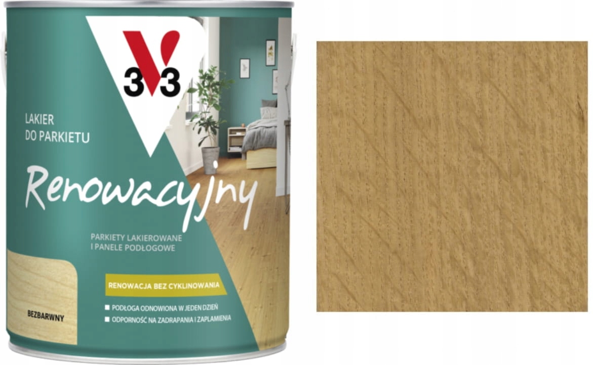 Lakier do parkietu V33 bezbarwny mat 5 l