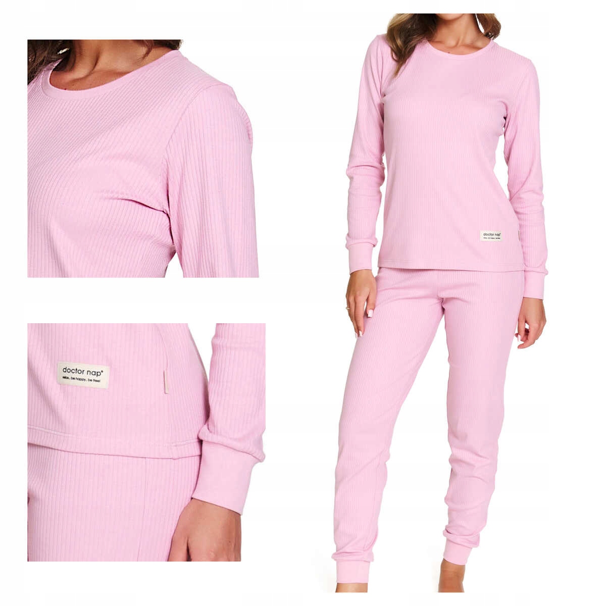 Doctor Nap Dámské bavlněné pyžamo s dlouhým rukávem Pm 7349 papaya S