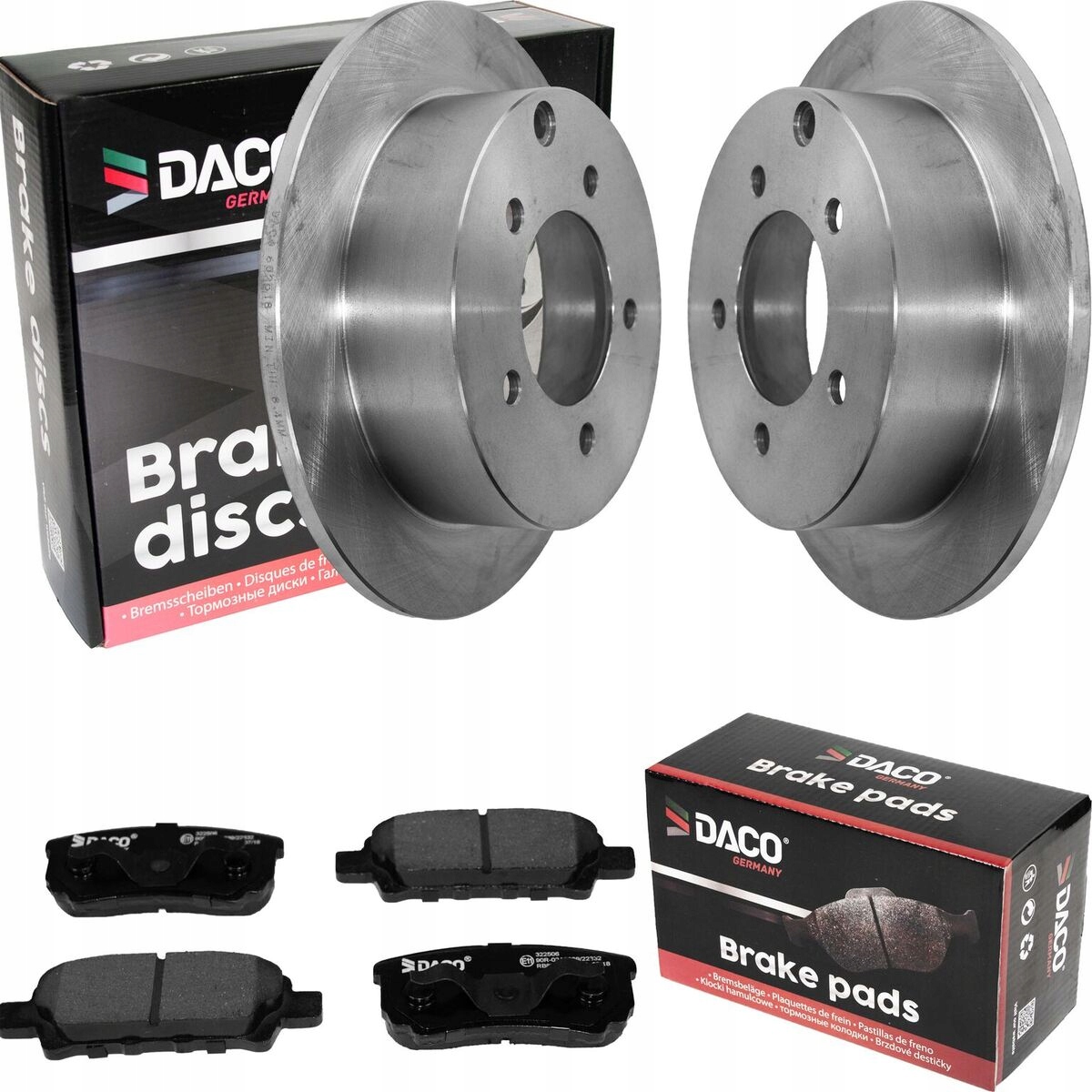 602518 - Диски + колодки Daco задня частина Mitsubishi Lancer VIII