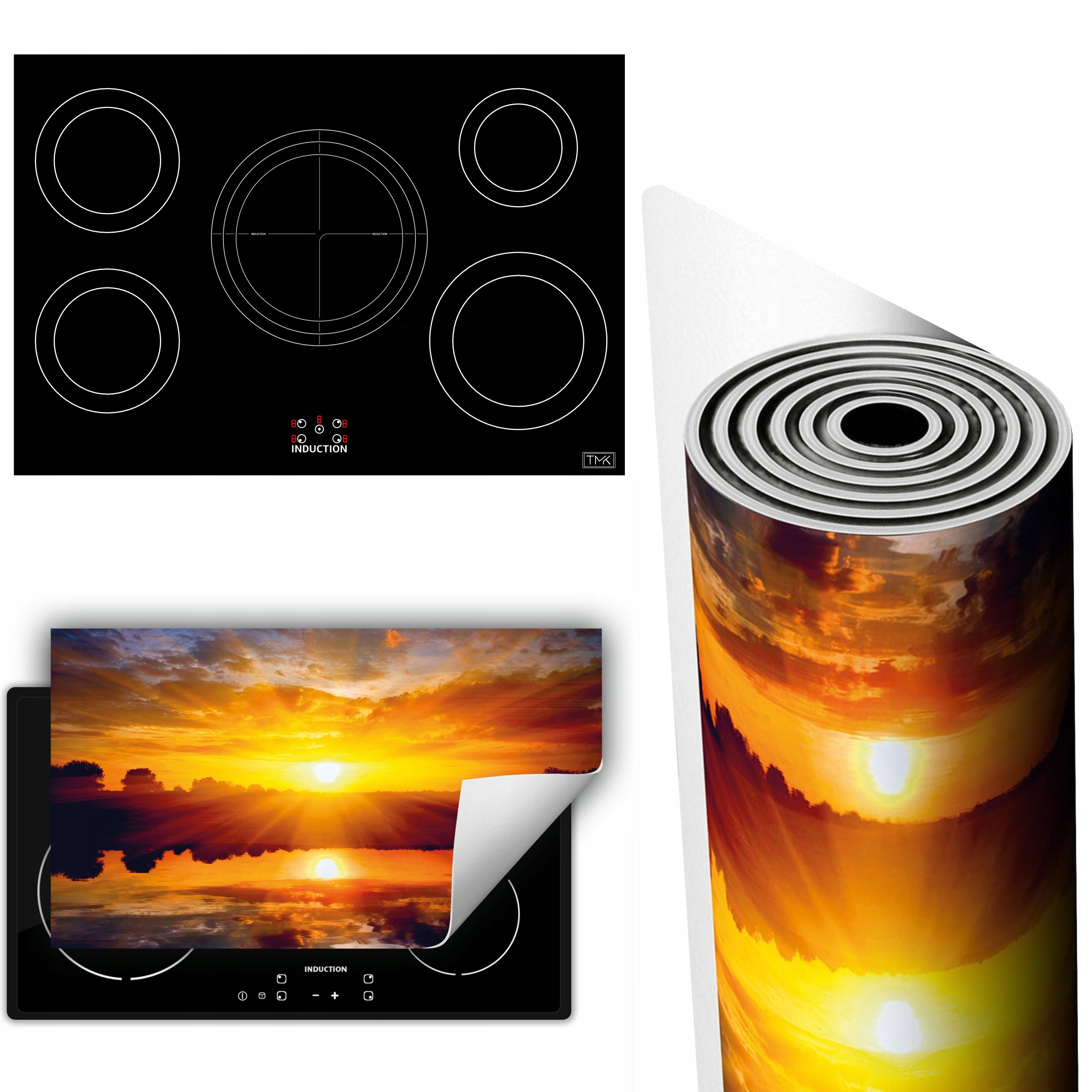 Vinylová Podložka Ochrana Kuchyňské Desky 90x52 Slunce