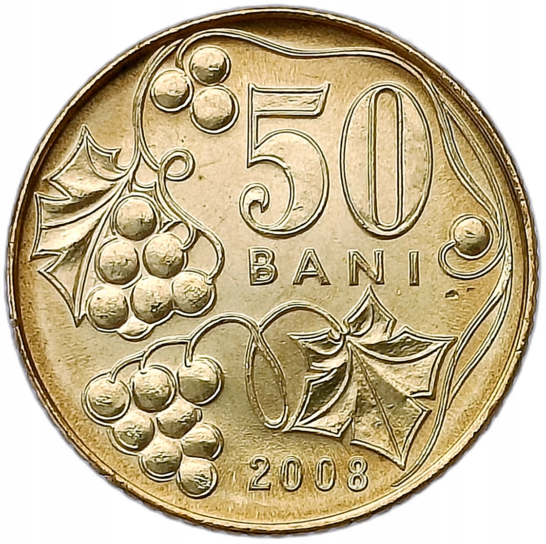 MOŁDAWIA 50 BANI 2008 MENNICZA