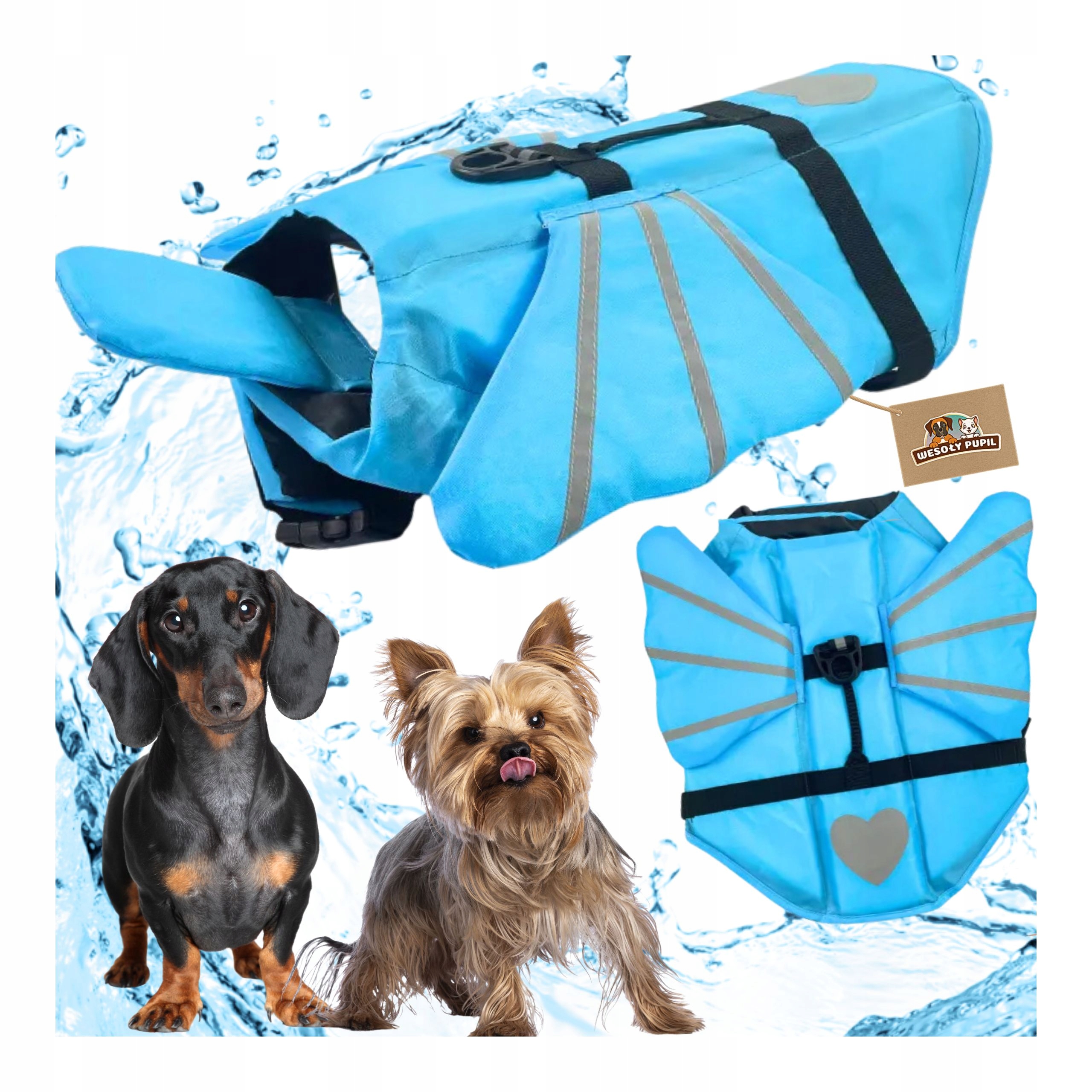 Levně Kapok pro psa plovací vesta do vody Se Křídly Xs