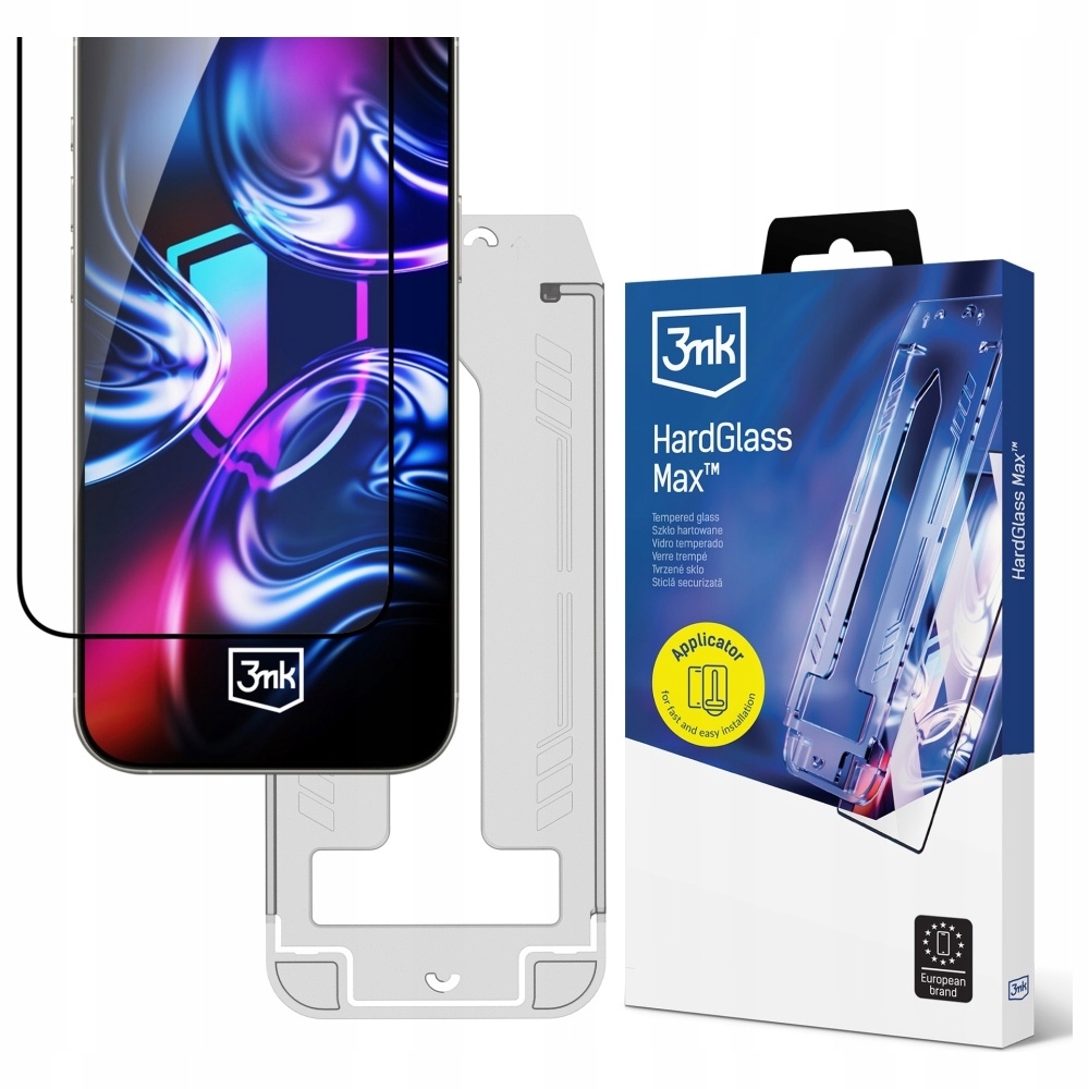Tvrzené sklo 3MK HardGlass Max s aplikátorem pro Samsung Galaxy S2