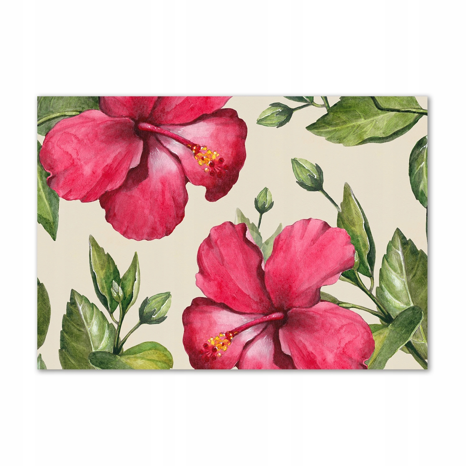 

Fotoobraz na ścianę szklany Różowy hibiskus 100x70
