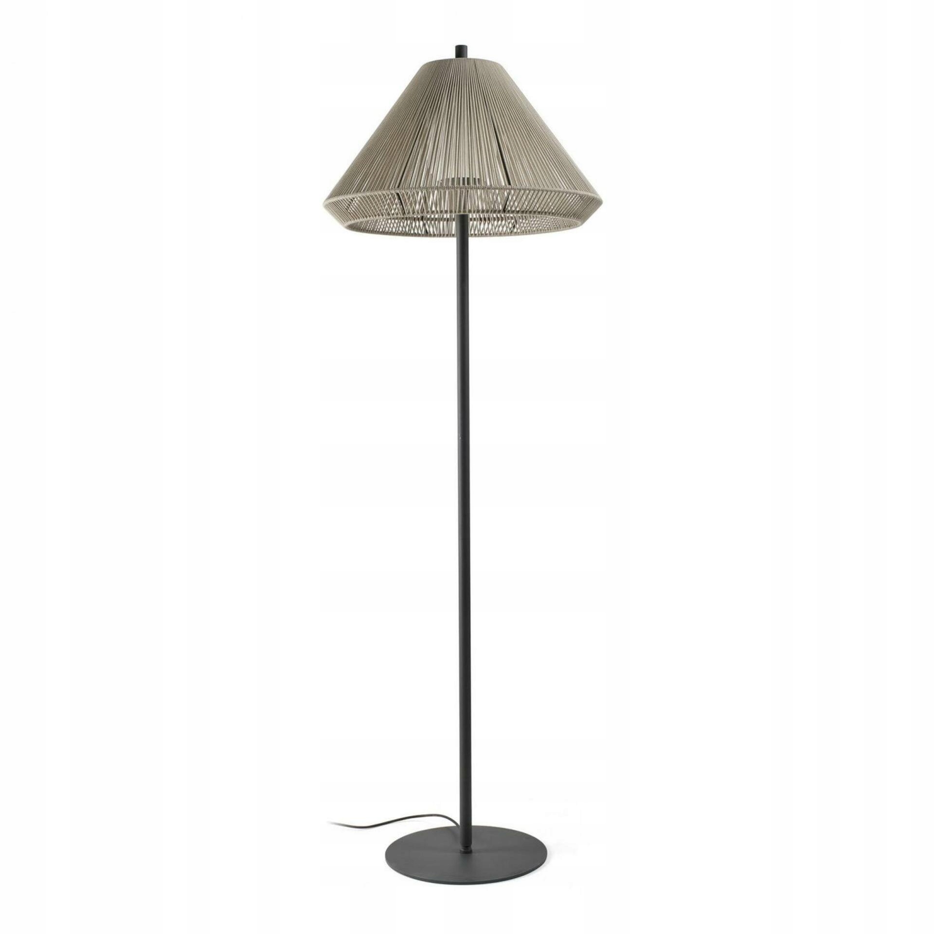 Faro Saigon Out 1950 C70 stojacia lampa, šedá/béžová