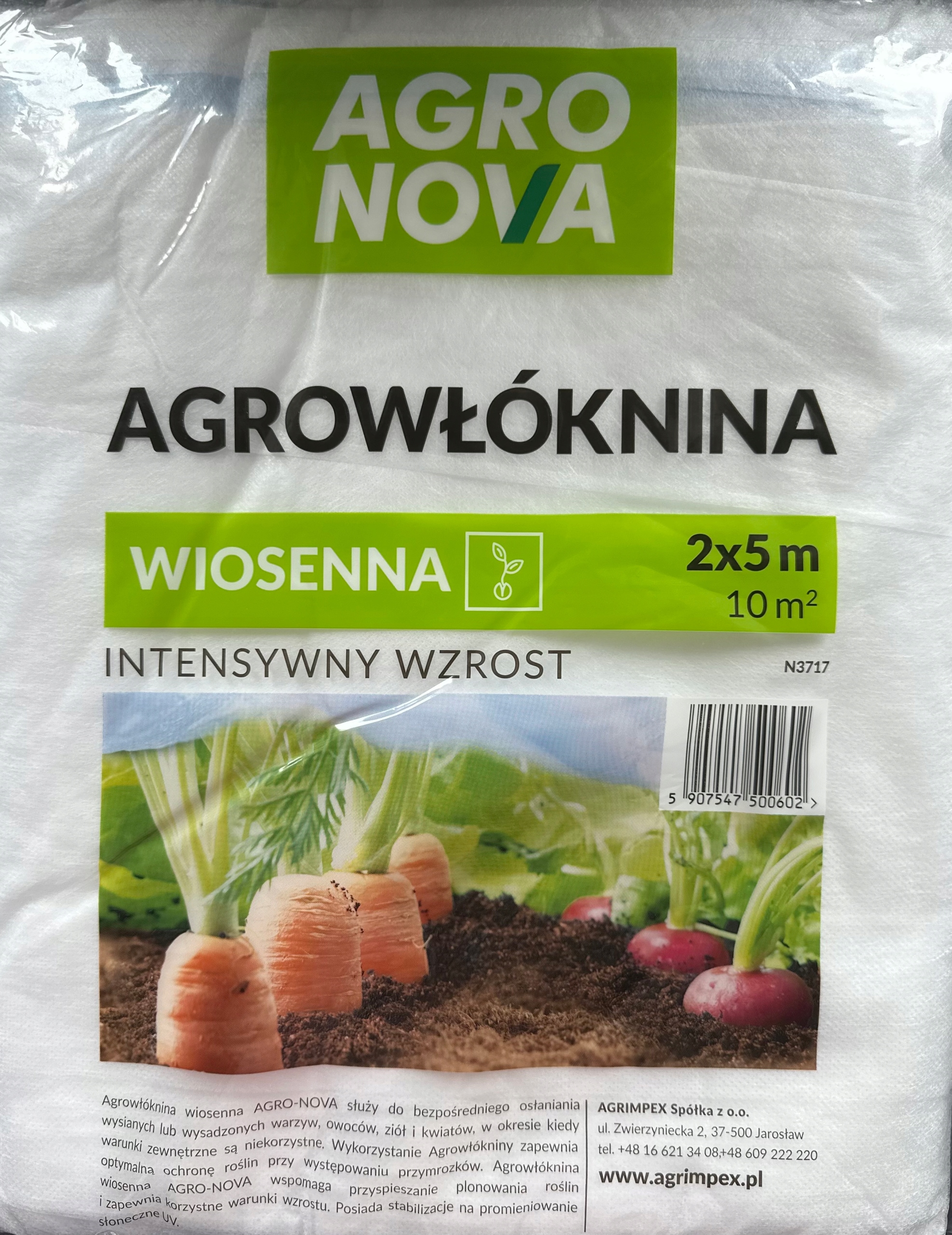 

Agrowłóknina Agro Nova 2 x 5 m 17g/m² Agrimpex