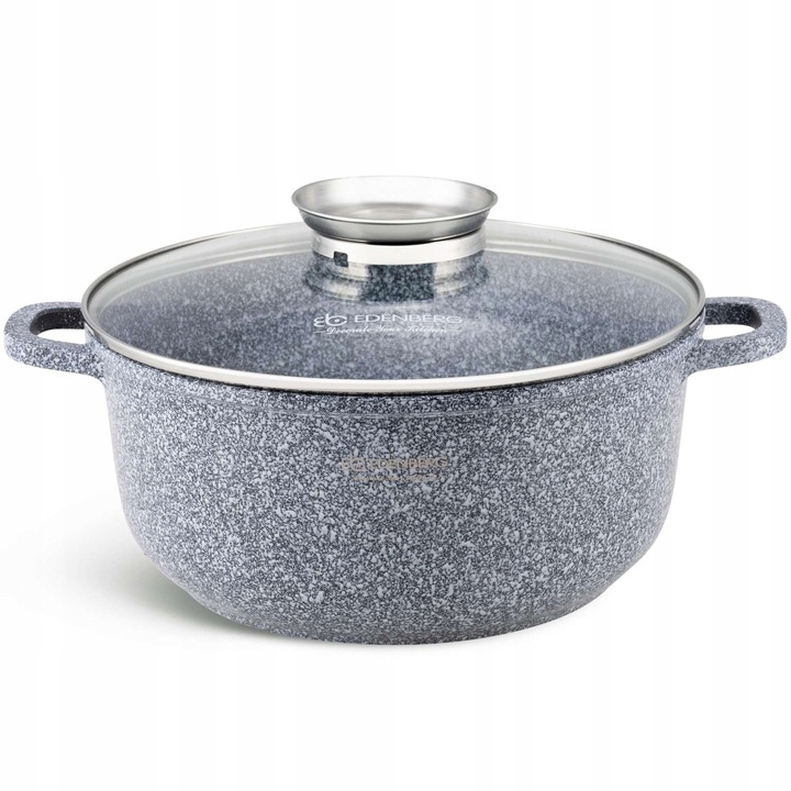 

Garnek Marmurowy Edenberg 28CM 6,8L Z Pokrywą