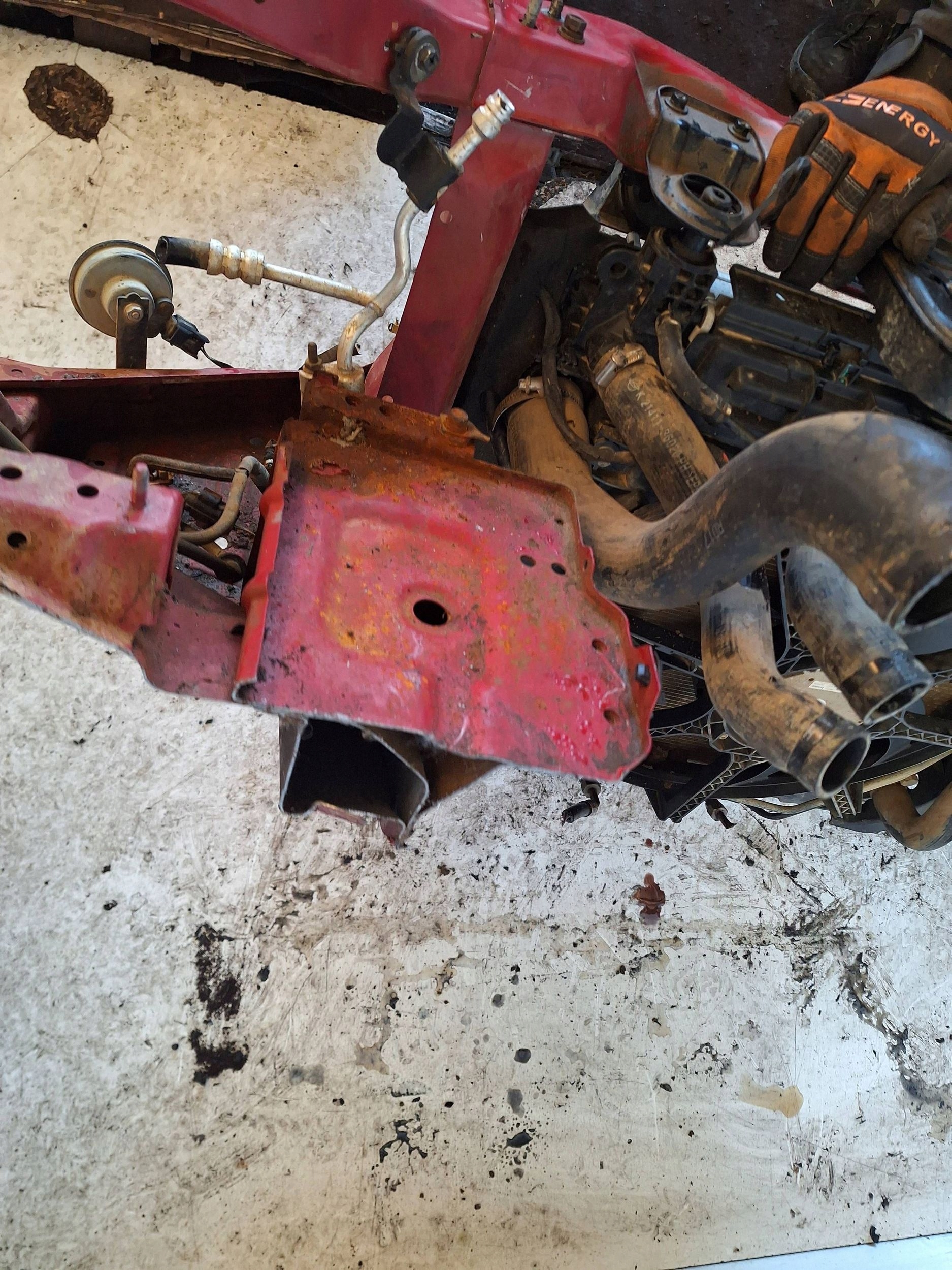 SsangYong MUSSO 18-> support panel for radiators DIESEL - AUTOMAT