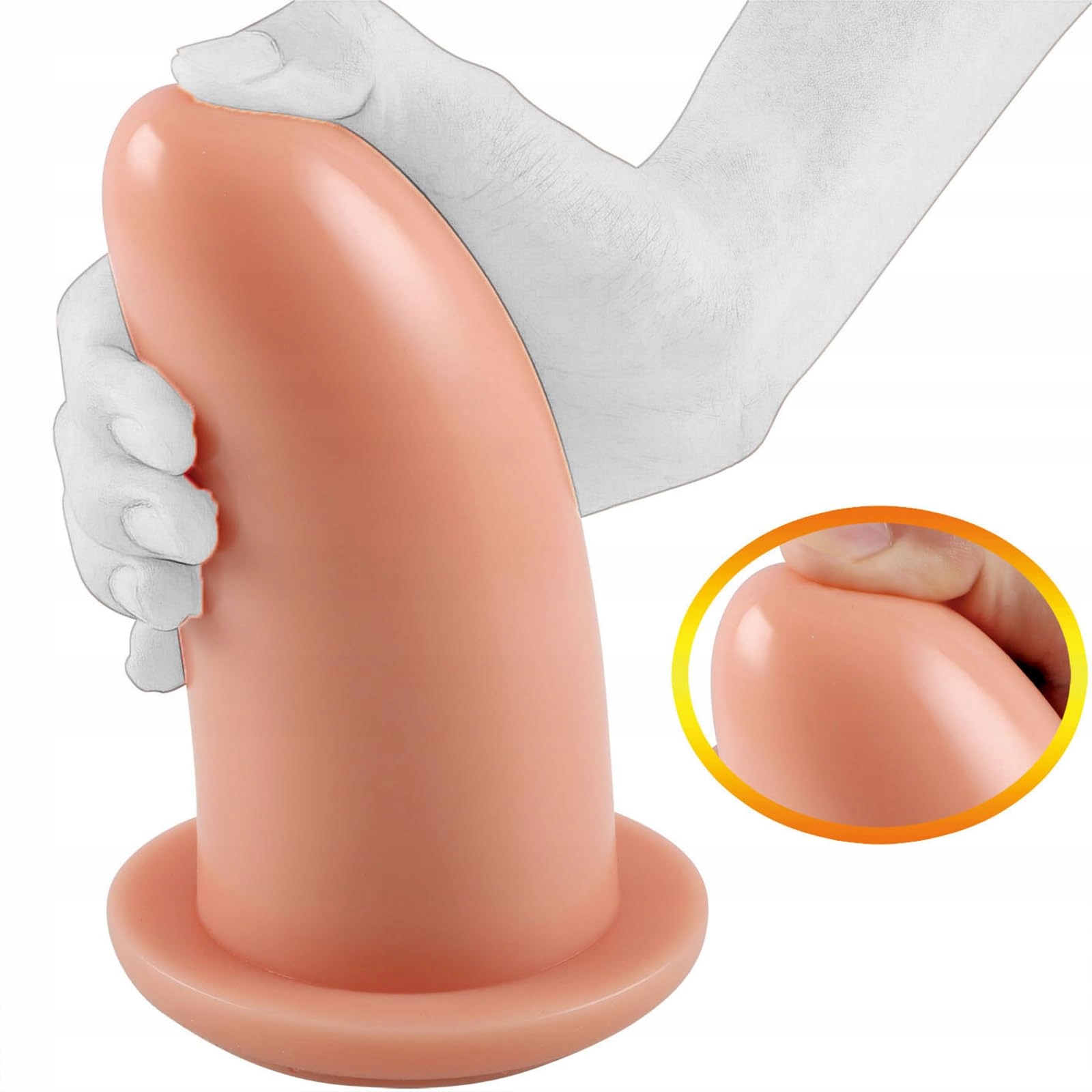 QIYASEX Duży Silikonowy Korek Analny Z Przyssawką Dla Kobiet i Mężczyzn — miniatura 8