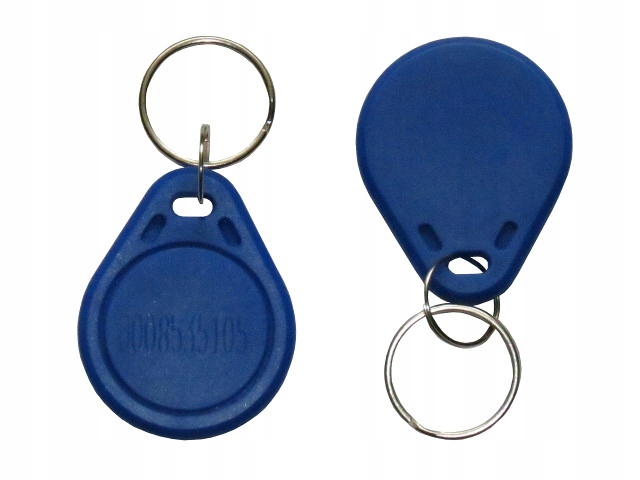 Brelok TAG RFID Unique 125kHz EM4100 do ZAMKA DOMOFONU niebieski 50 sztuk Producent Inna