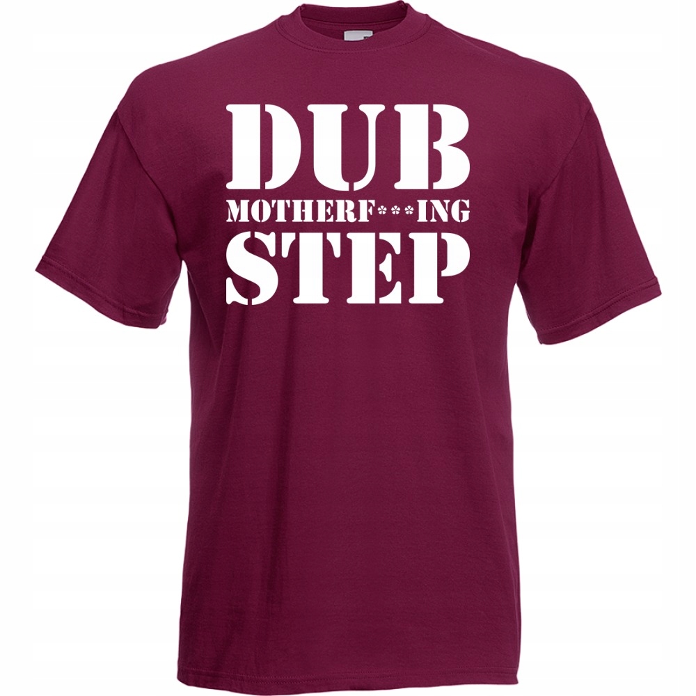 

Koszulka z nadrukiem dubstep dub M burgund