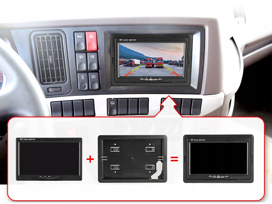 Monitor wyswietlacz samochodowy LCD 7 cali Brand other
