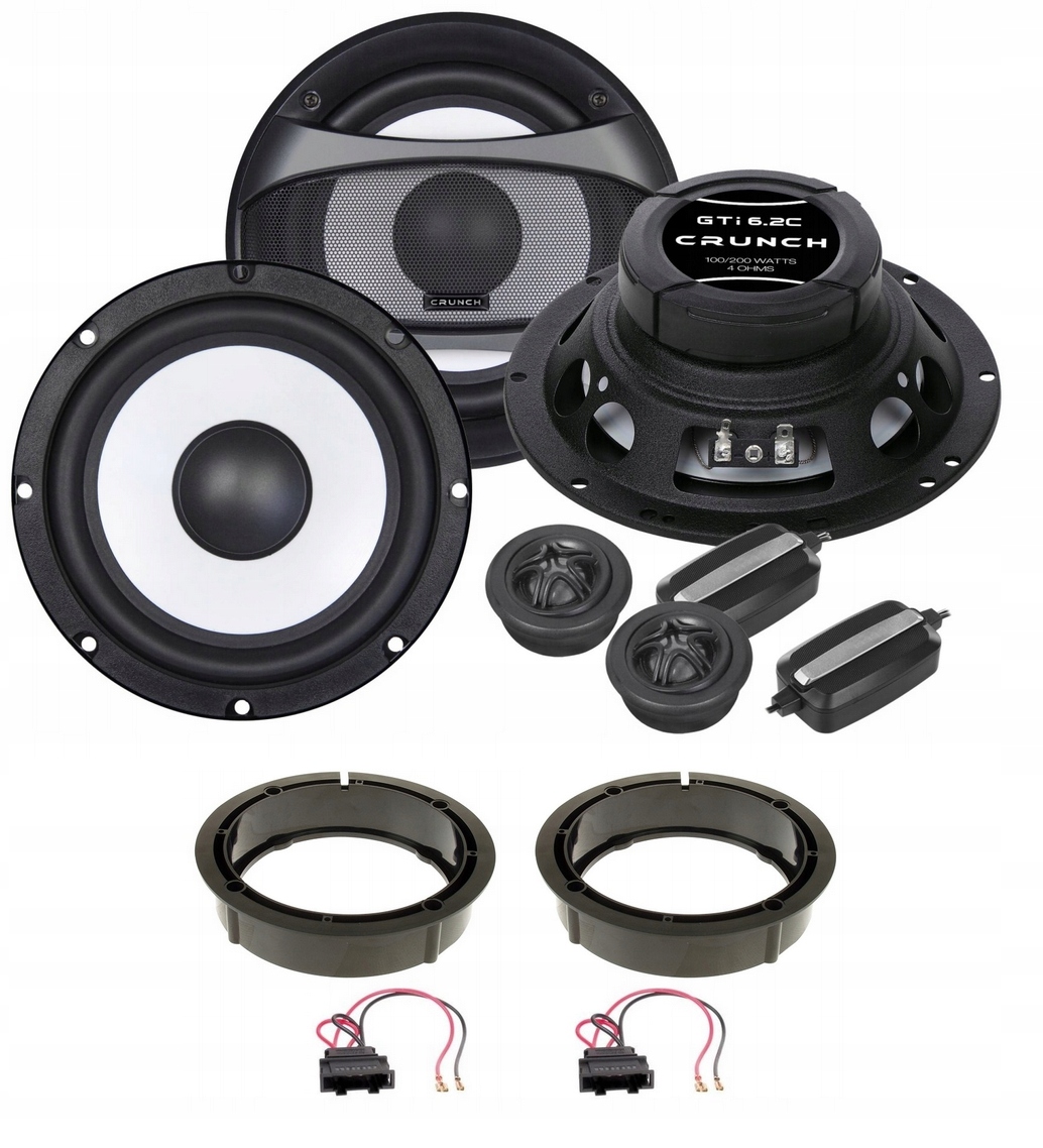 Reproduktory 165 mm Crunch GTI6.2WT Vw Golf 4 5 6 Passat B5 B6 Polo 4 5 T5