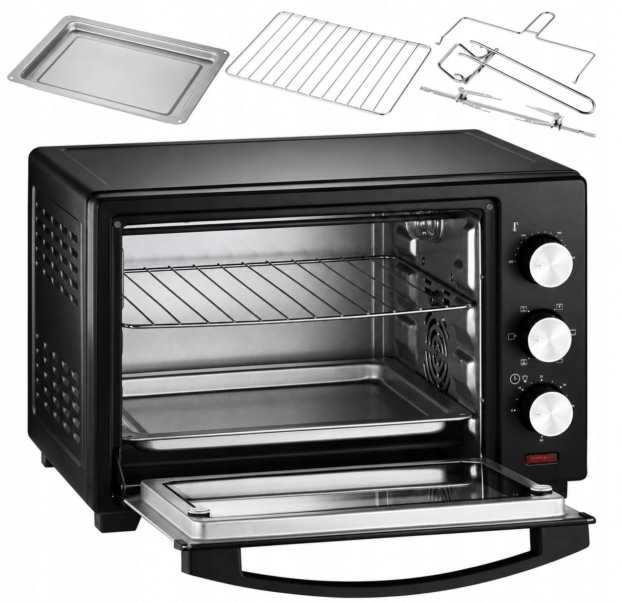 Piekarnik Elektryczny Termoobieg Rożno Grill Kerch Rene 25L 1600W
