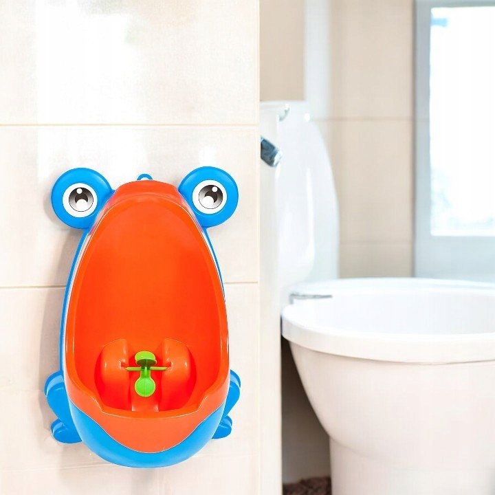 NOCNIK PISUAR NA ŚCIANĘ DLA DZIECKA CHŁOPCA ŻABA Cechy dodatkowe w zestawie  przyssawki do mocowania