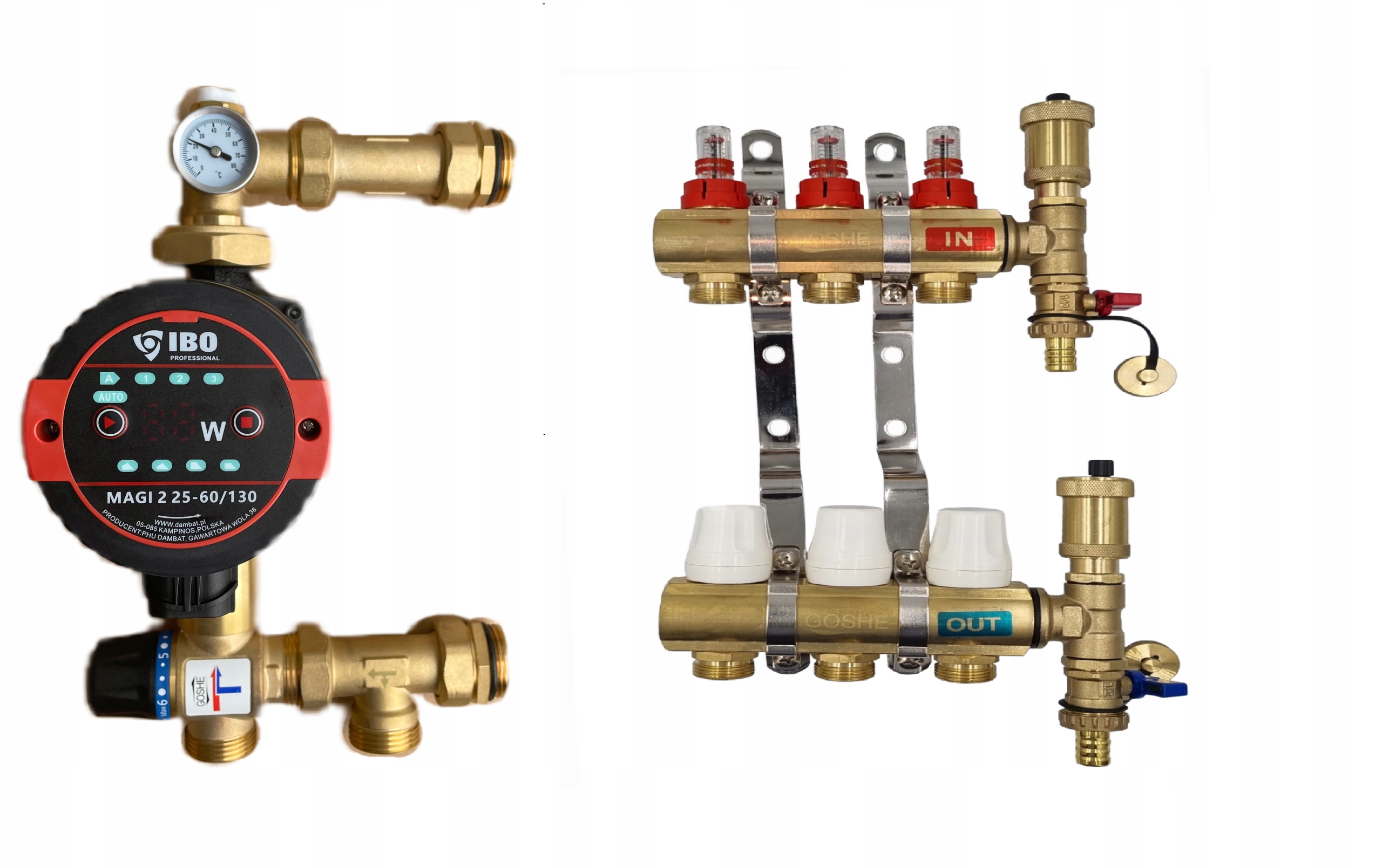 Rozdeľovač Podlahy 3 Čerpacia Skupina Magi 2 25-60/130 Goshe