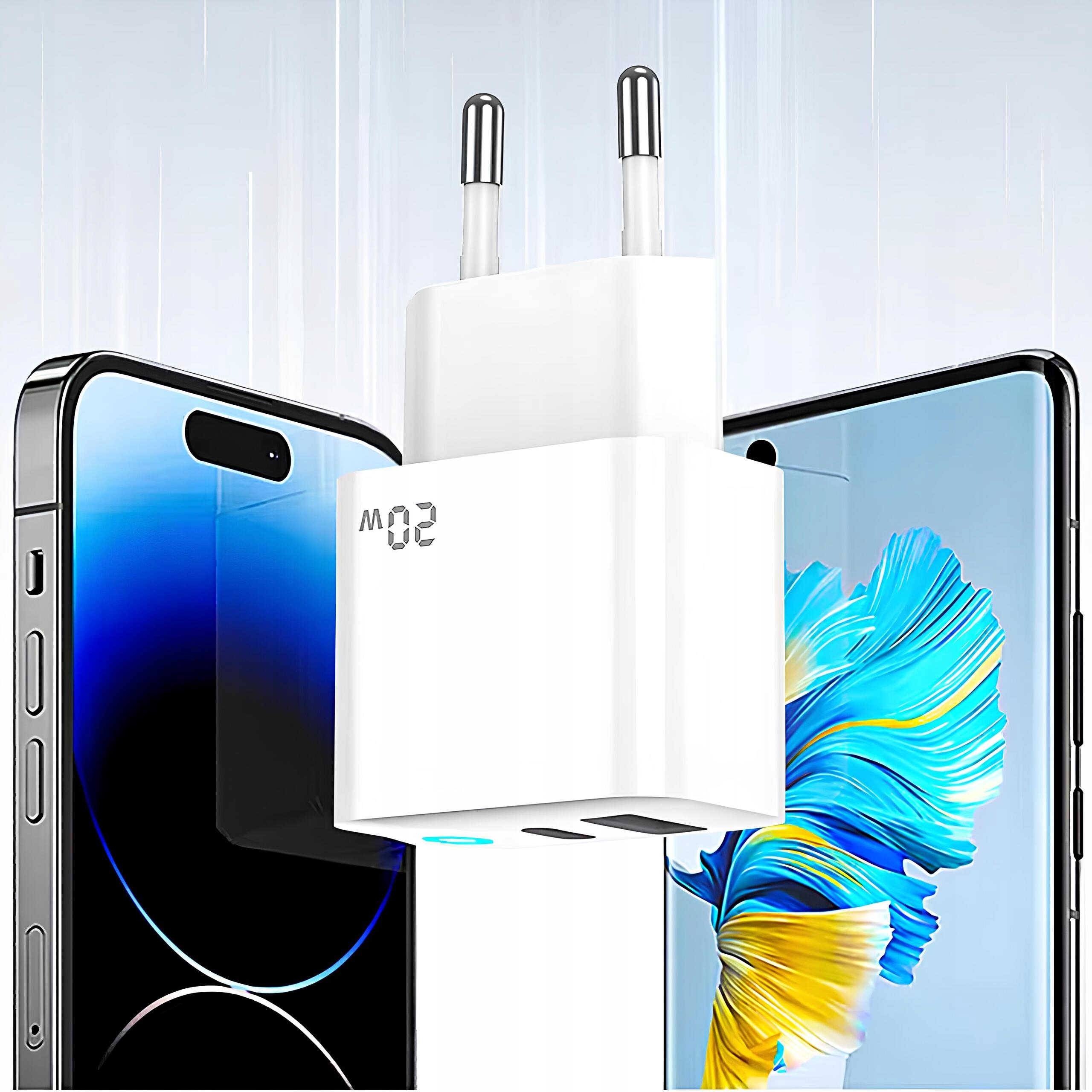 Szybka Ładowarka PD 20W do Telefonu IPHONE 12 13 14 PRO MAX 2x USB QC 3.0 Marka Inna