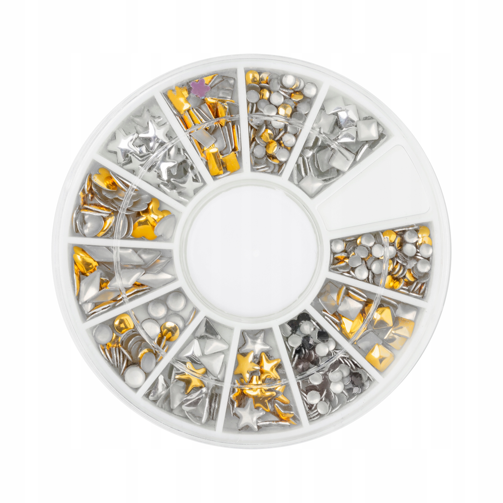 KARUZELA OZDOBA CYRKONIE KRYSZTAŁKI NA PAZNOKCIE