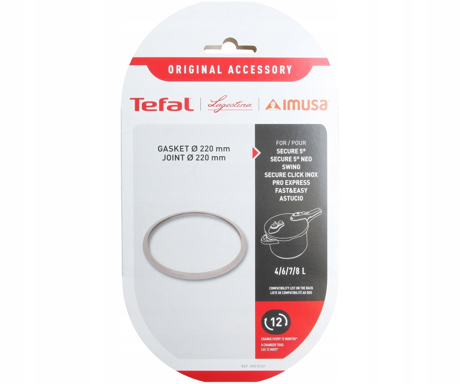 

Uszczelka pokrywy szybkowaru Tefal Secure 5