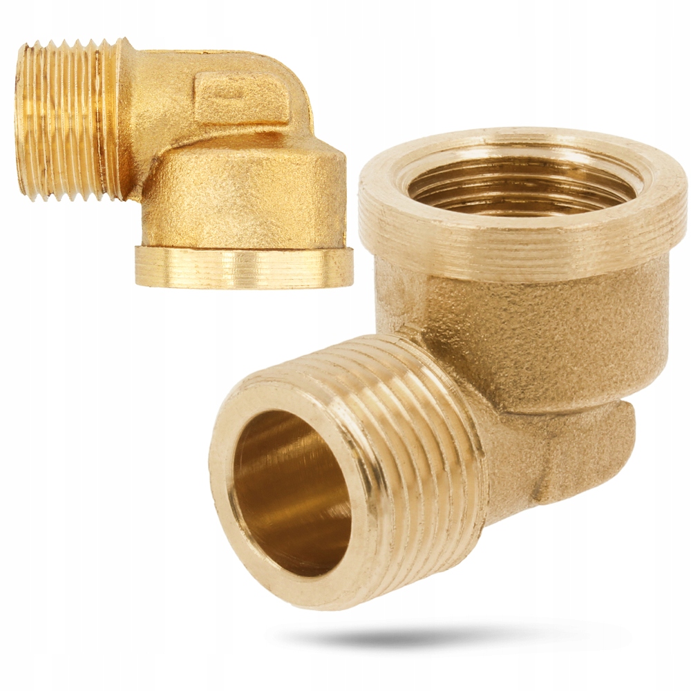 

Kolano instalacji wodnych C.o. mosiężne 3/8'' Gz
