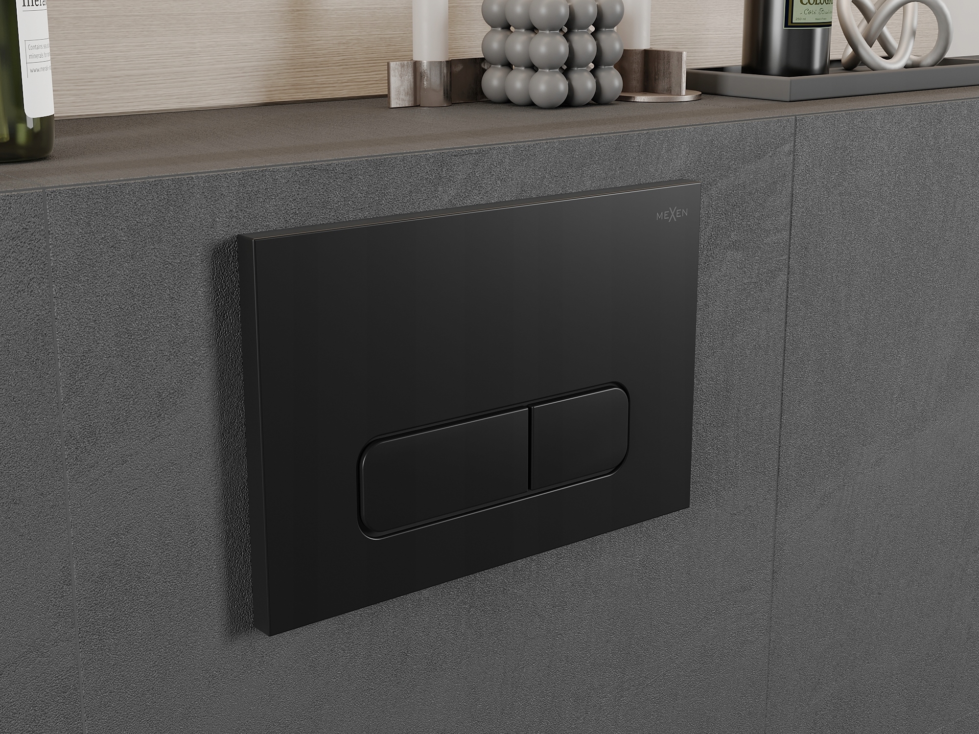 MEXEN FENIX 02 PRZYCISK DO STELAŻA WC CZARNY Kod producenta 600203