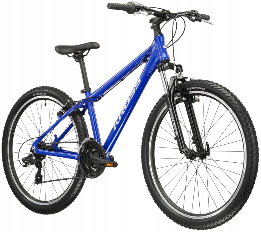 Rower Kross Hexagon 1.0 koła 26 Cali Męski Niebieski Srebrny Mtb Shimano