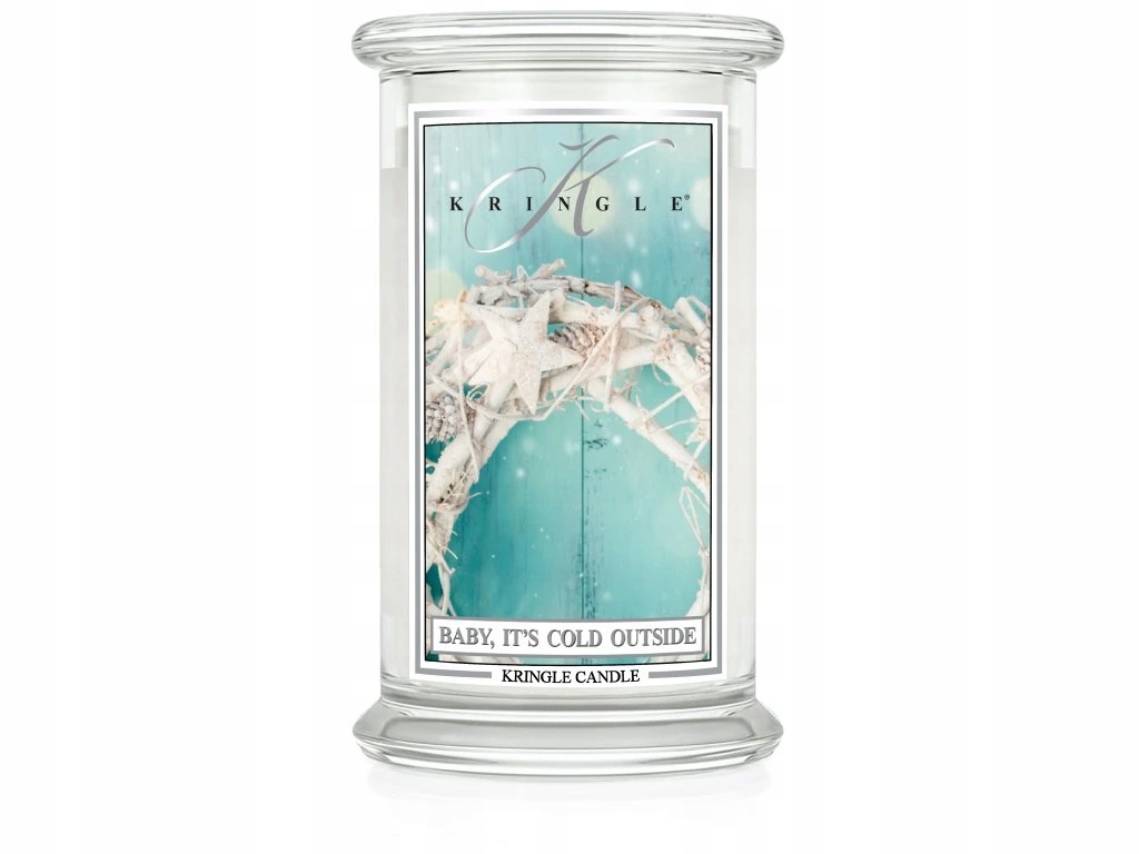 Kringle Candle Baby It's Cold Outside – velká vonná svíčka 624 g, 2 knoty