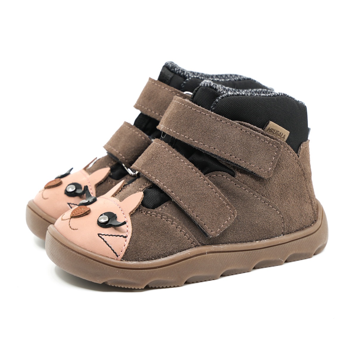Mrugała trzewiki przejściowe barefoot Neko kitty grey 6124/6-84 25