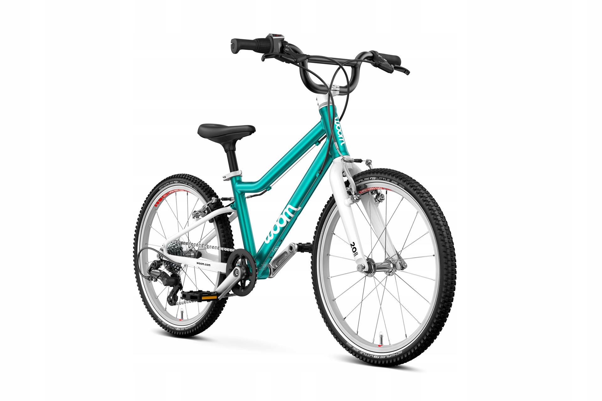 Lekki Rower dla dziecka Woom Go 4 Metallic Turquoise/Turkusowy 20" Nev