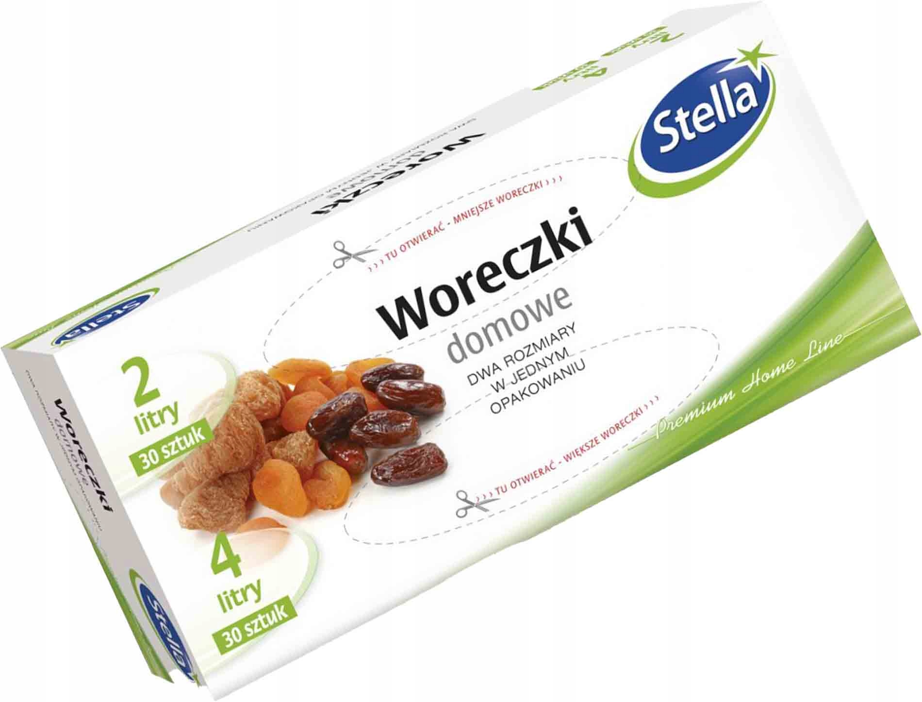 

Woreczki Domowe Stella (2 L 30 szt. 4 L X 30 szt.)