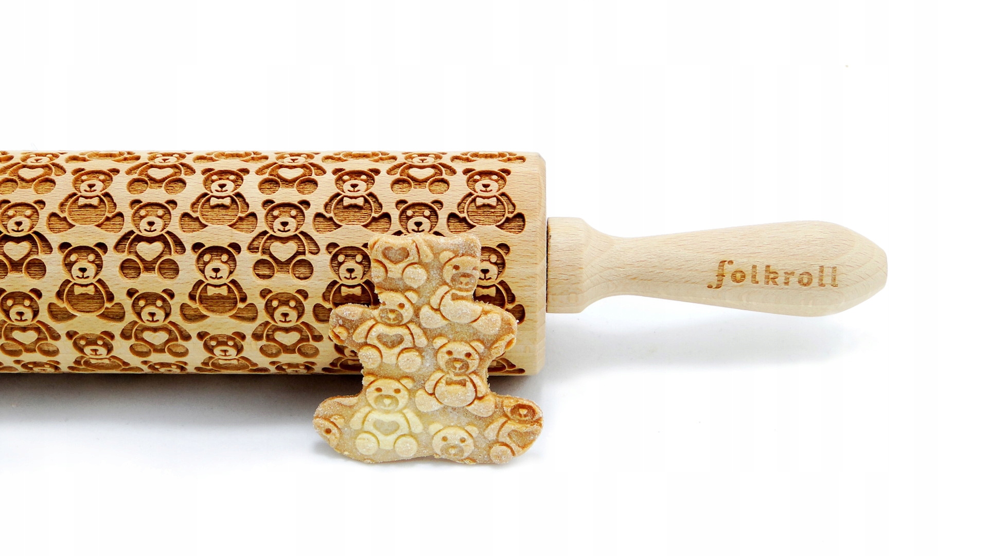 Wałek grawerowany wzór MIŚ PLUSZOWY, duży Rodzaj wałek