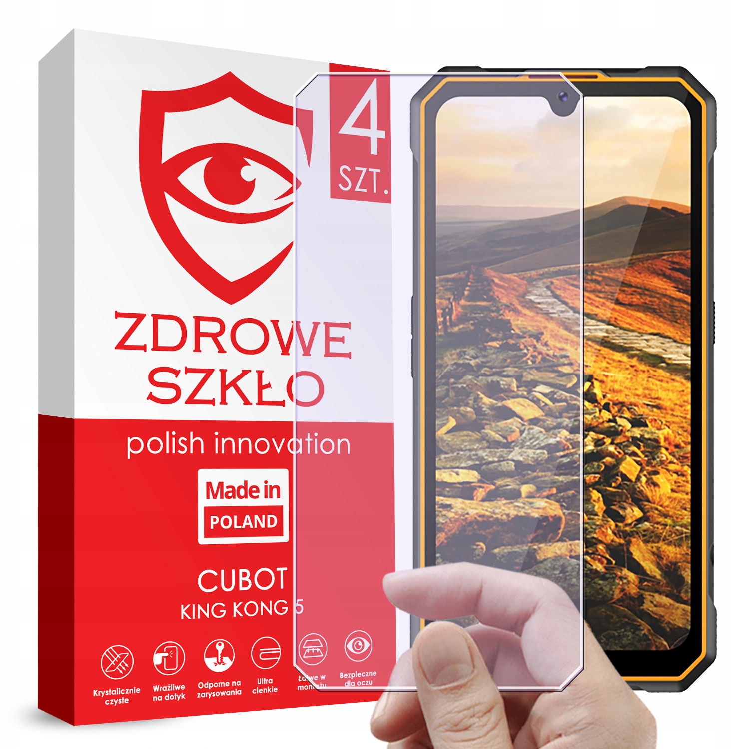 

4x Szkło Hybrydowe Do Cubot King Kong 5