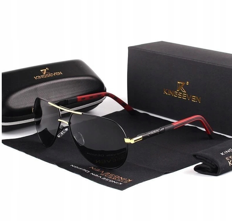 

Okulary przeciwsłoneczne Aviator Pilotki uv400 Box