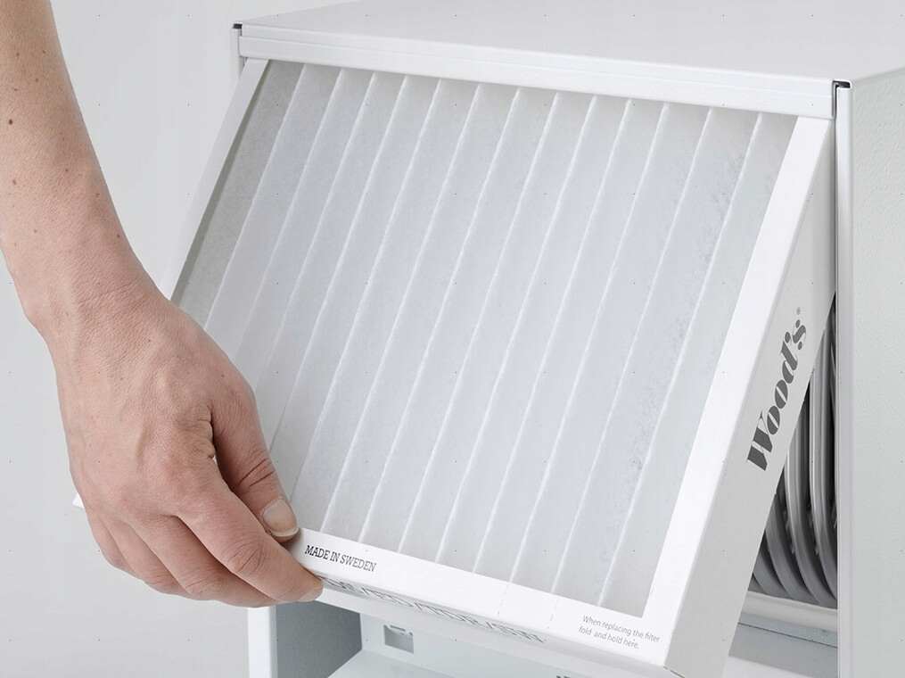 WOODS SW59FW - OSUSZACZ POWIETRZA Kolor dominujący biały