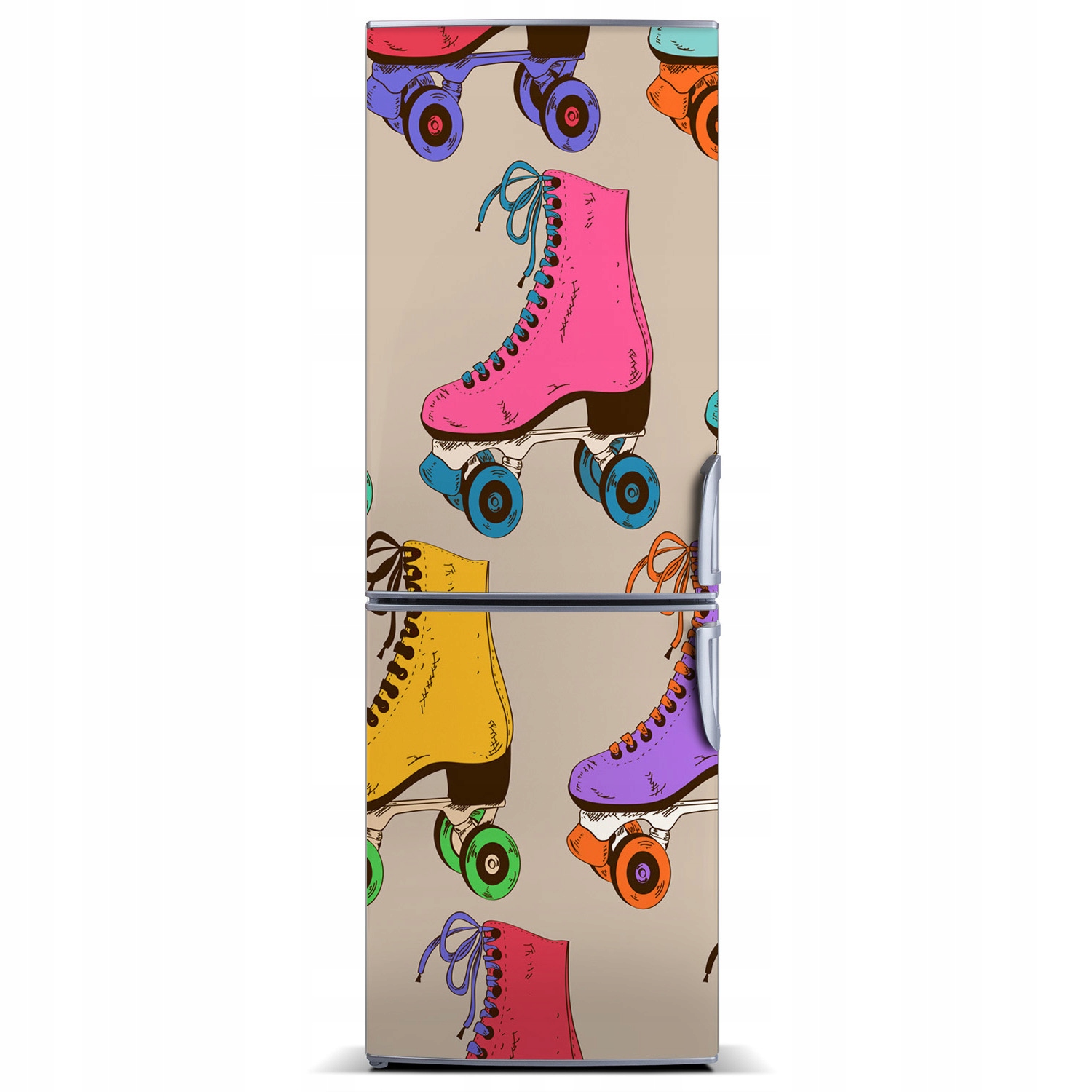 

Tapeta na lodówkę do kuchni Kolorowe wrotki 60x180