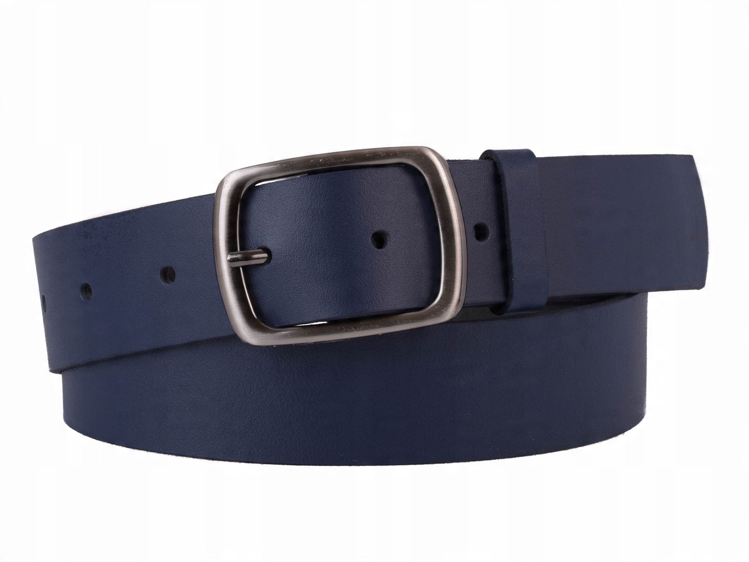 

Skórzany Pasek damski Szeroki Granatowy 4cm L 115
