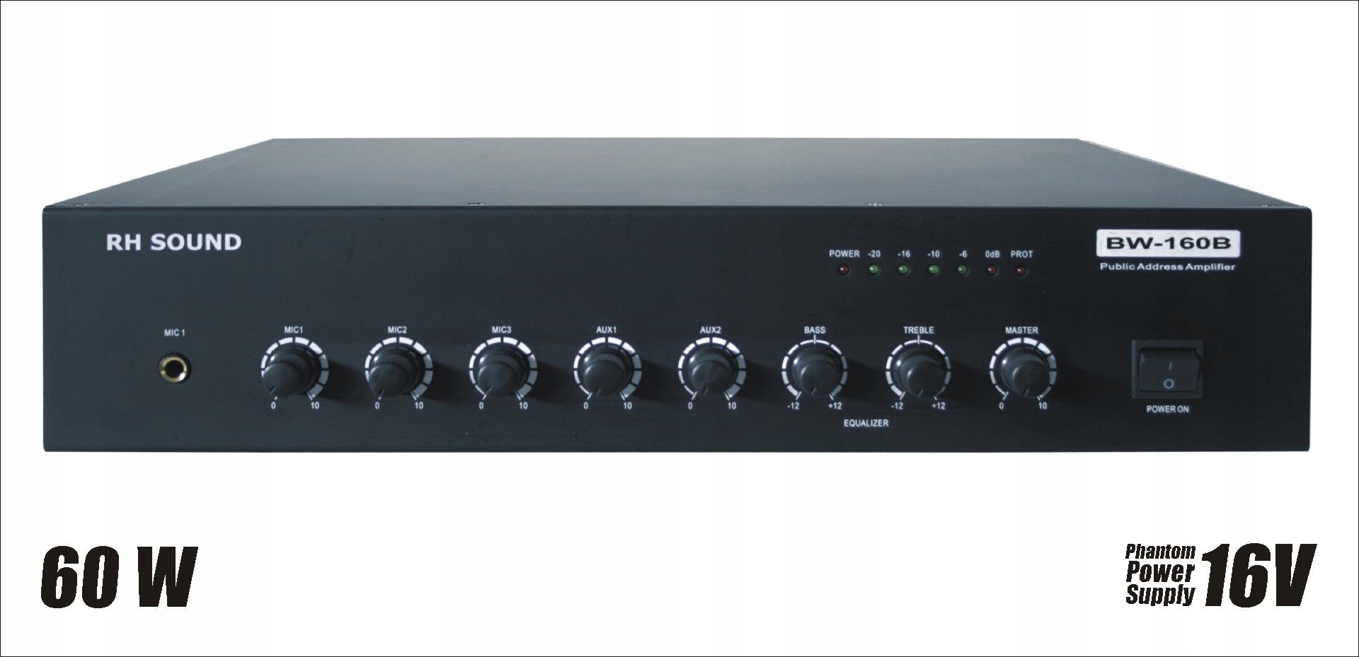 RH Sound BW-160B - wzmacniacz radiowęzłowy