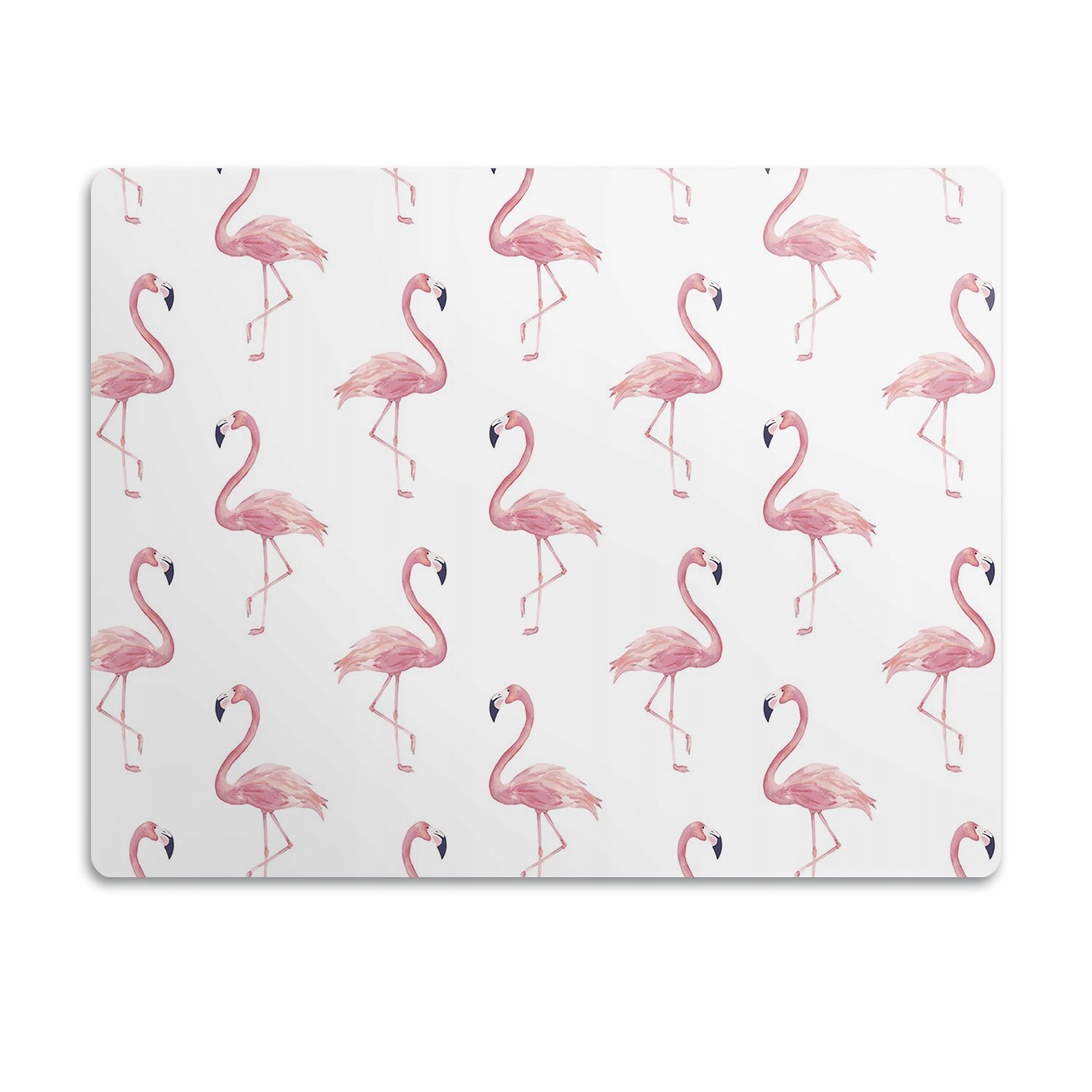 Levně Voděodolná podložka pod misku Plameňáci růžová 60x40 cm