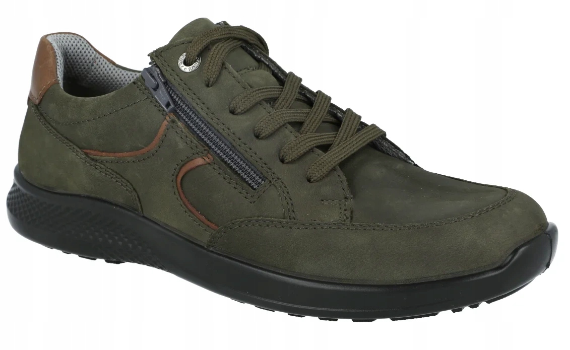 Polobotky Jomos 322424 tuhost K olivová pro široké nohy velké velikosti R44