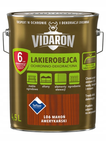 

ViDARON lakierobejca L06 mahoń amerykański 4,5L