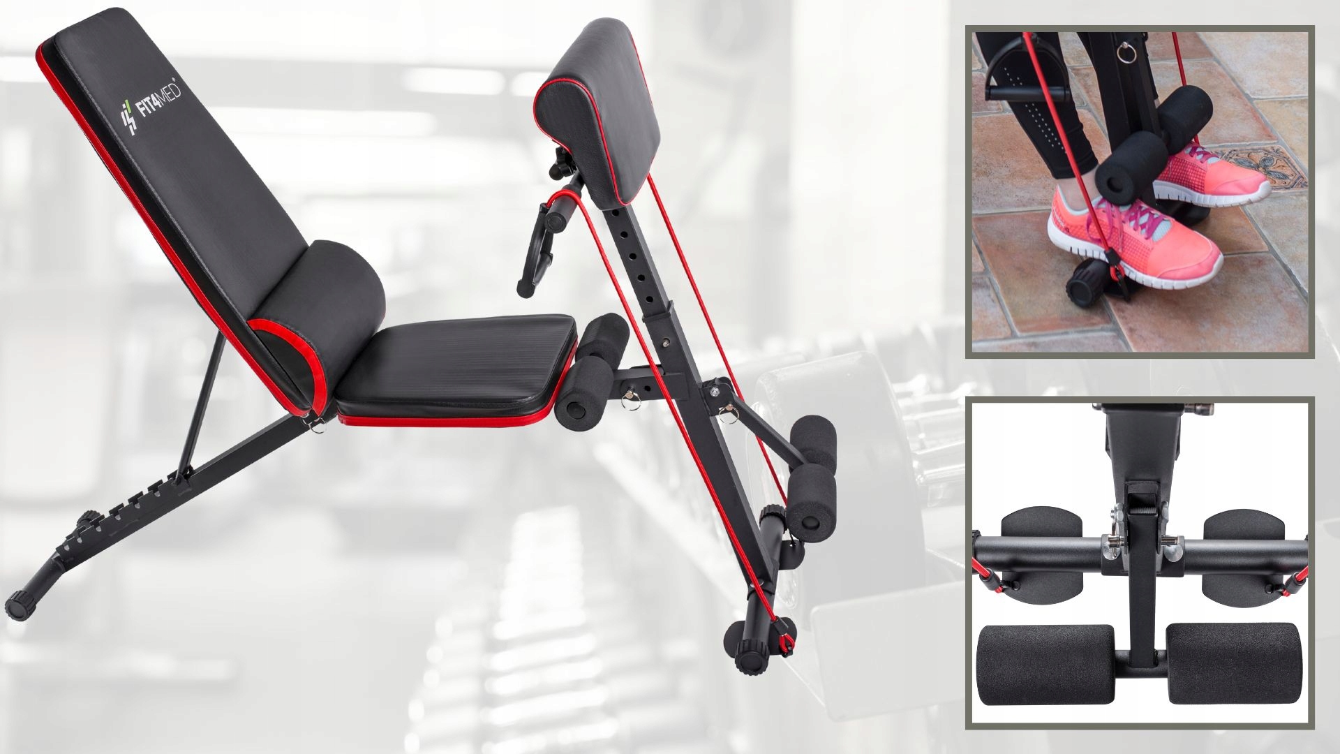 ŁAWKA ŁAWECZKA DO ĆWICZEŃ TRENING REGULOWANA Maksymalna waga użytkownika 120 kg